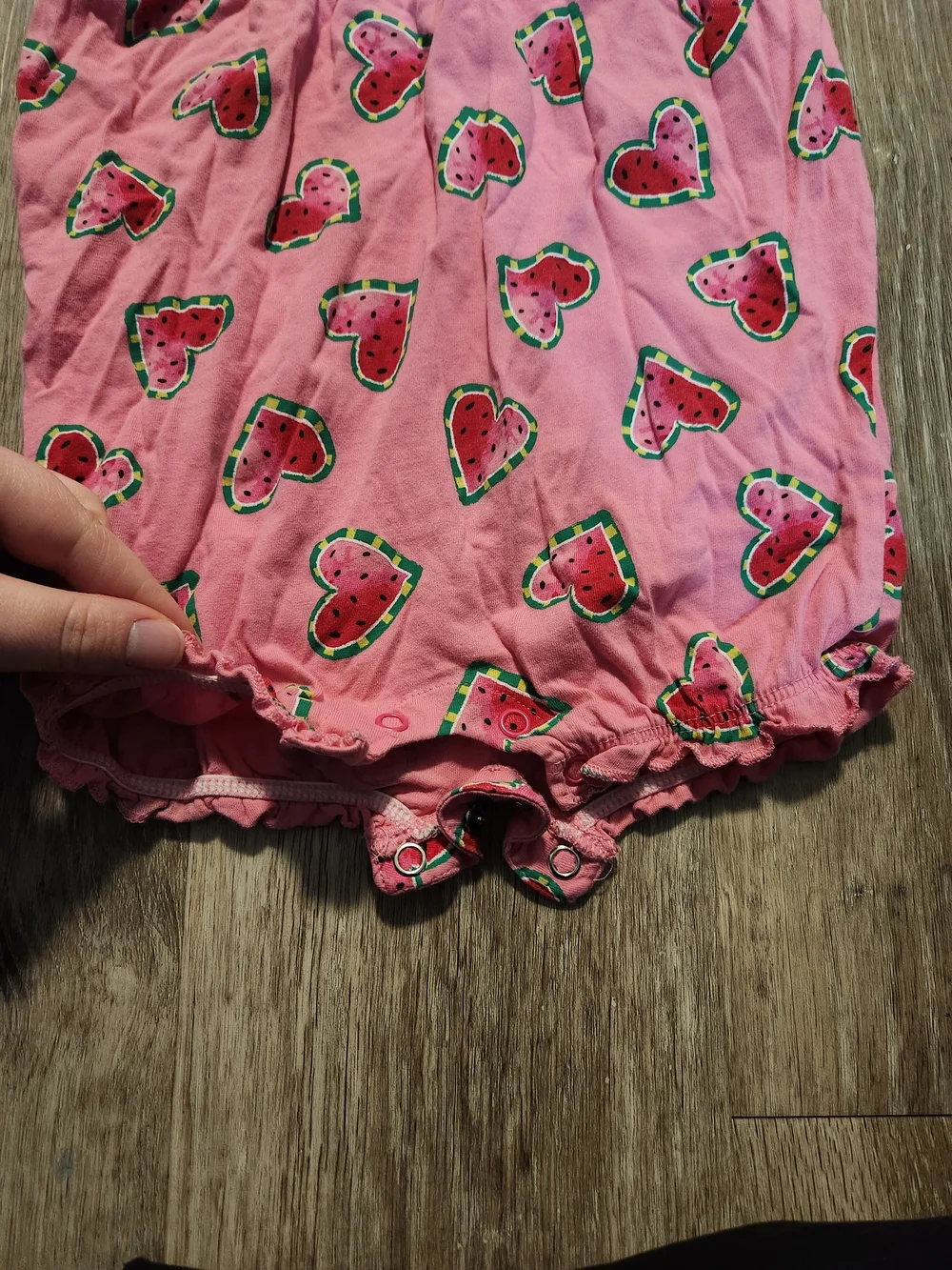 George Pink Watermelon Print Baby Onesie - Picture 3 of 6